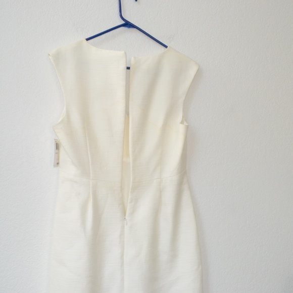 Trina Turk Textured Little Cream Sheath Dress Size 10 NWT - Picture 9 of 11